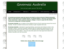 Tablet Screenshot of governessaustralia.com